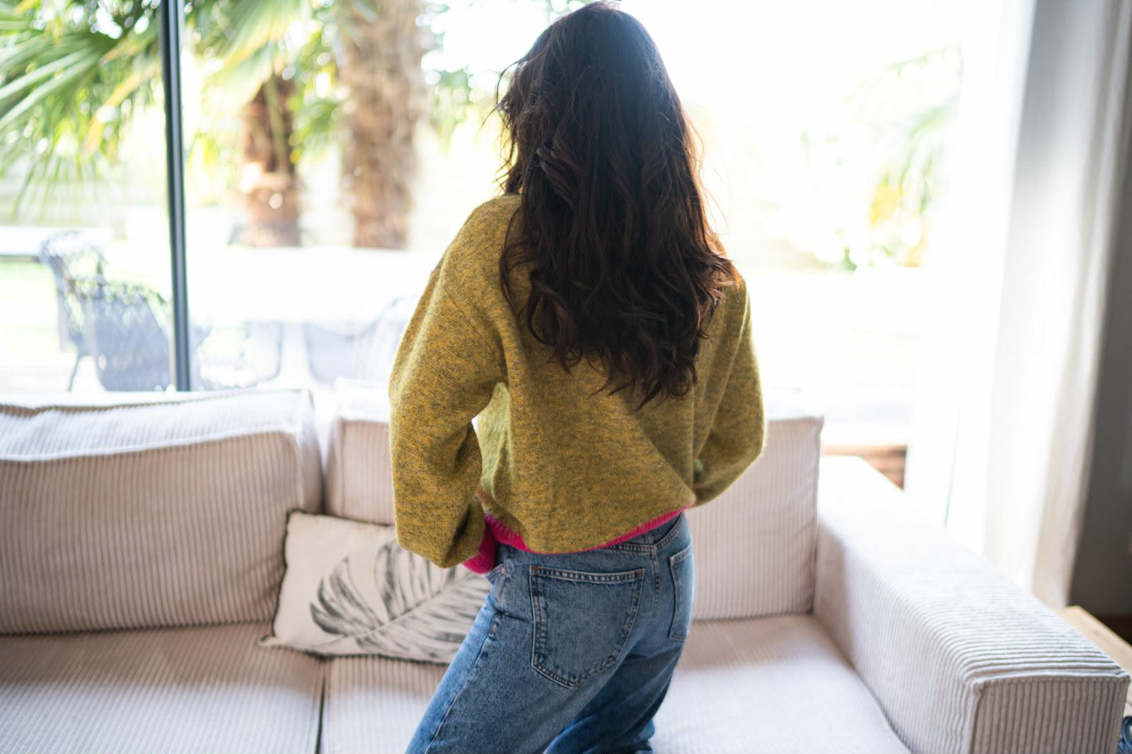 Pull Sonia vert/rose