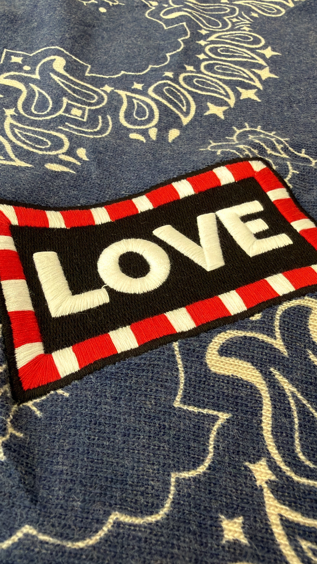 Foulard bandana bleu