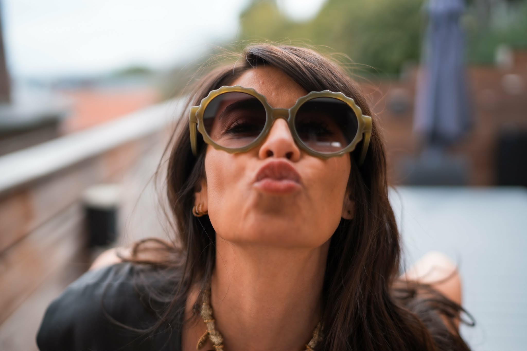 Lunettes Fleur Olive