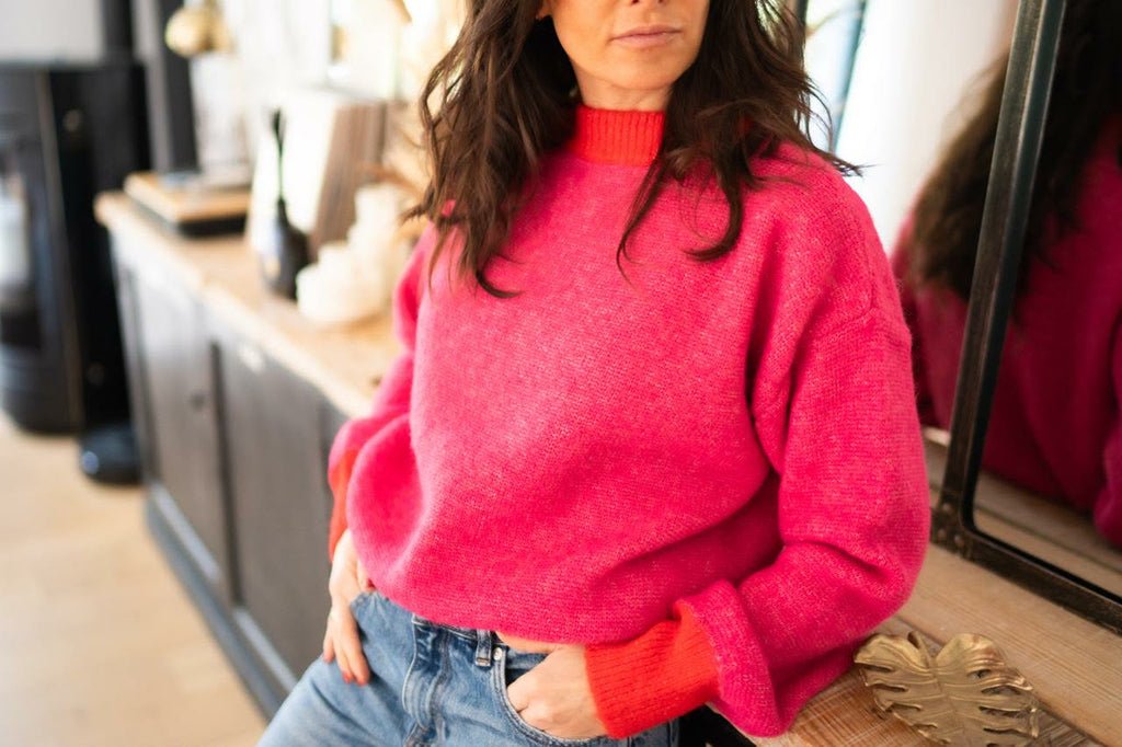 Pull Sonia Rose/Rouge
