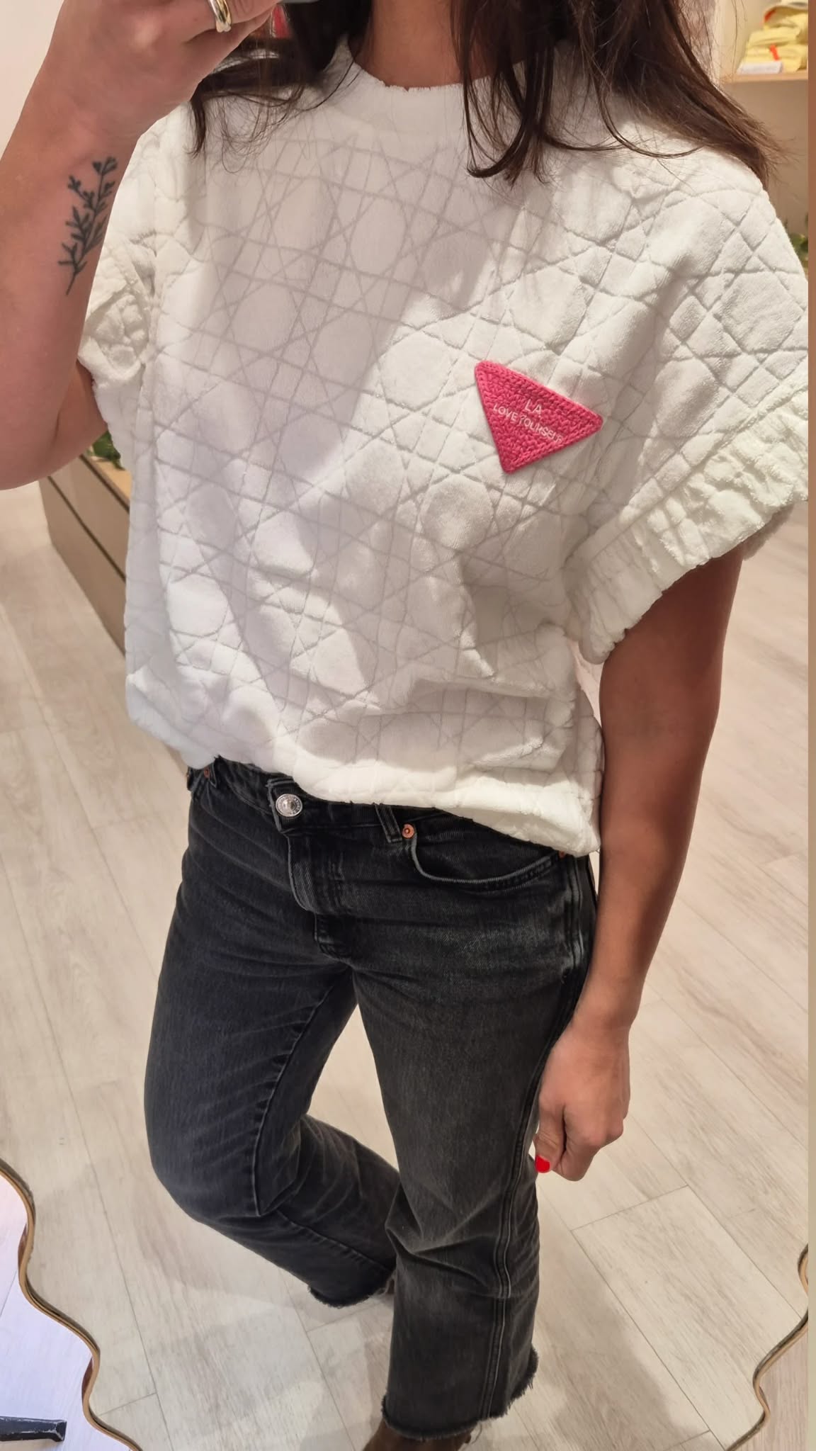 T shirt éponge Blanc