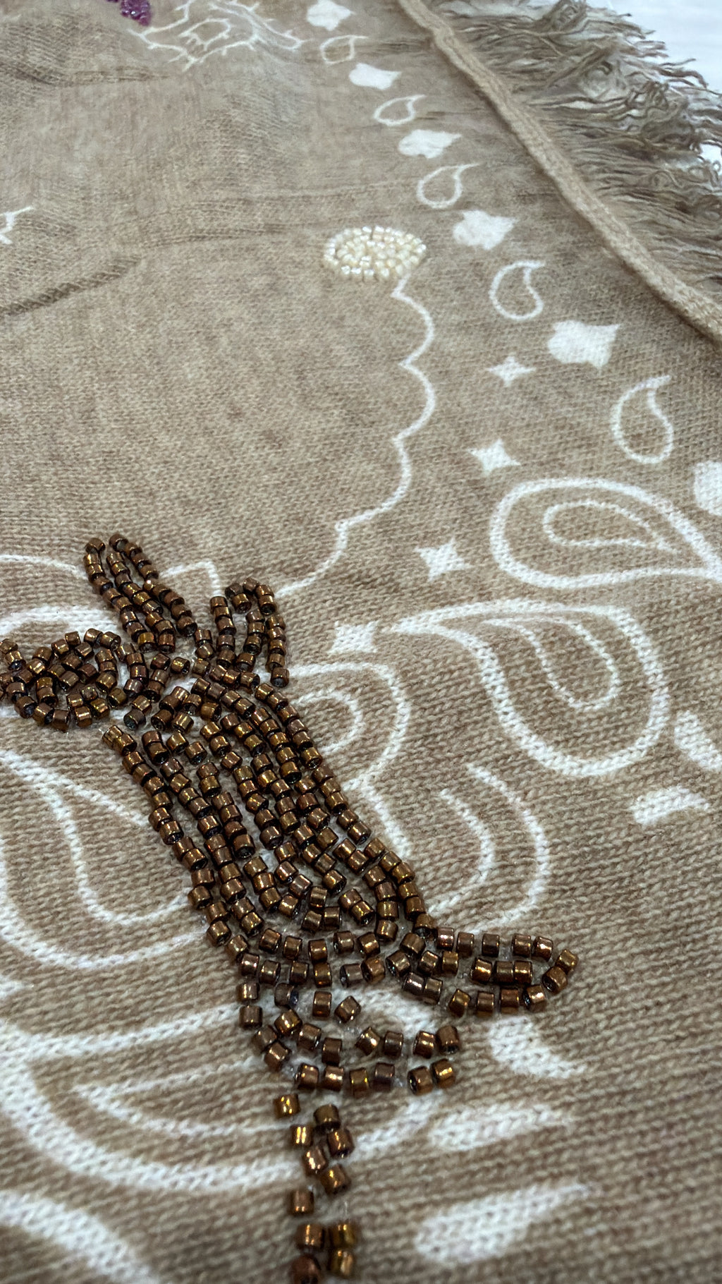 Foulard Bandana beige
