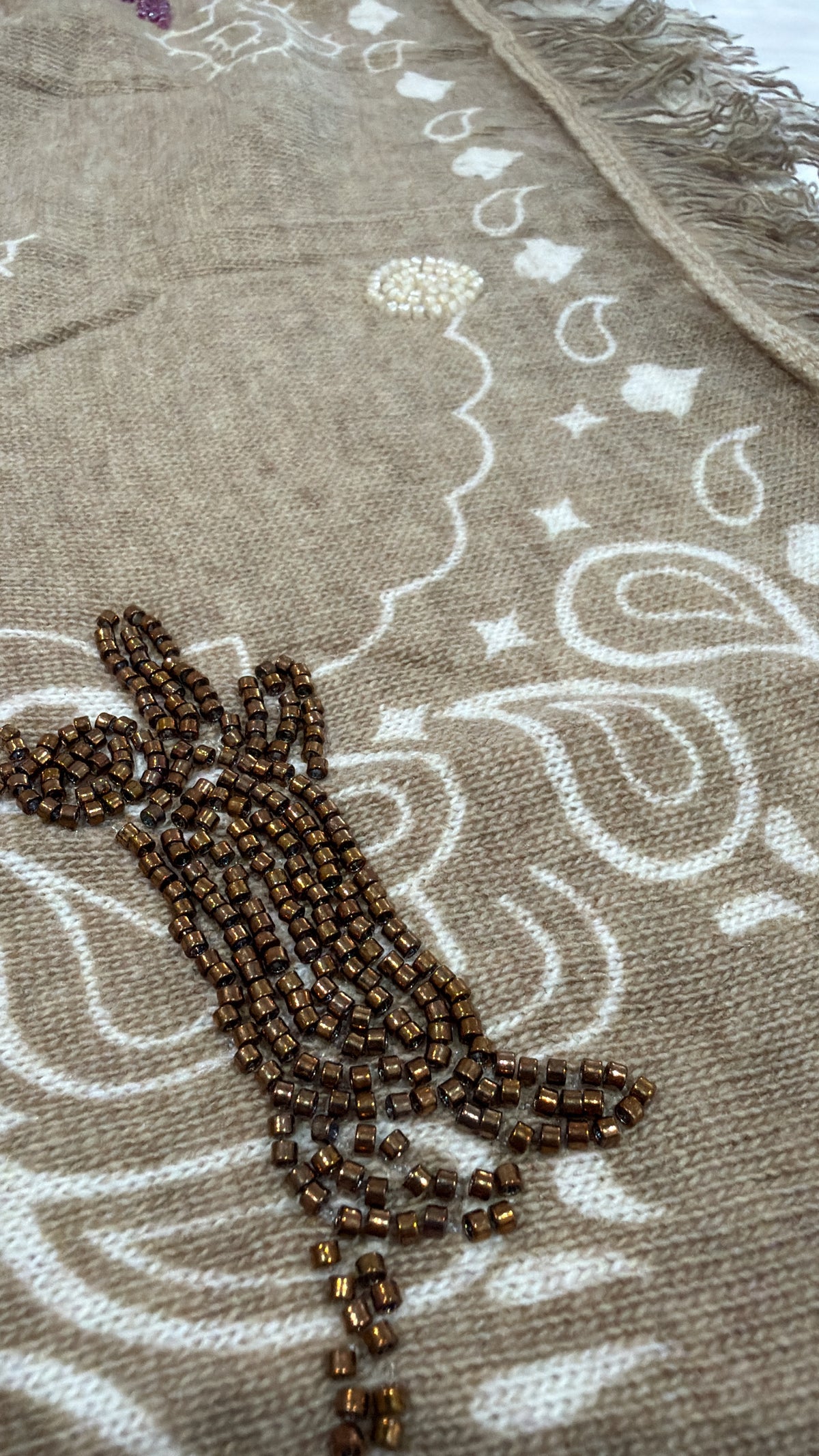 Foulard Bandana beige