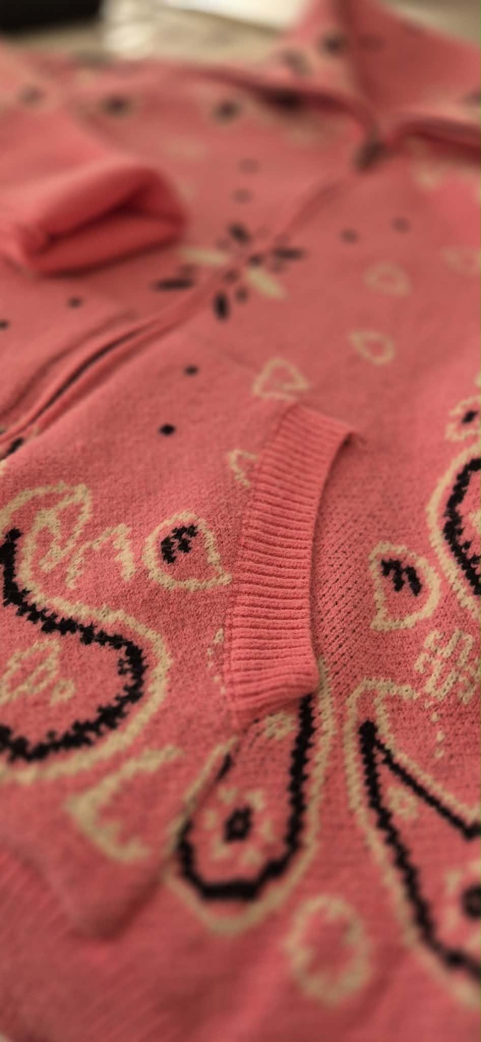 Gilet Bandana rose