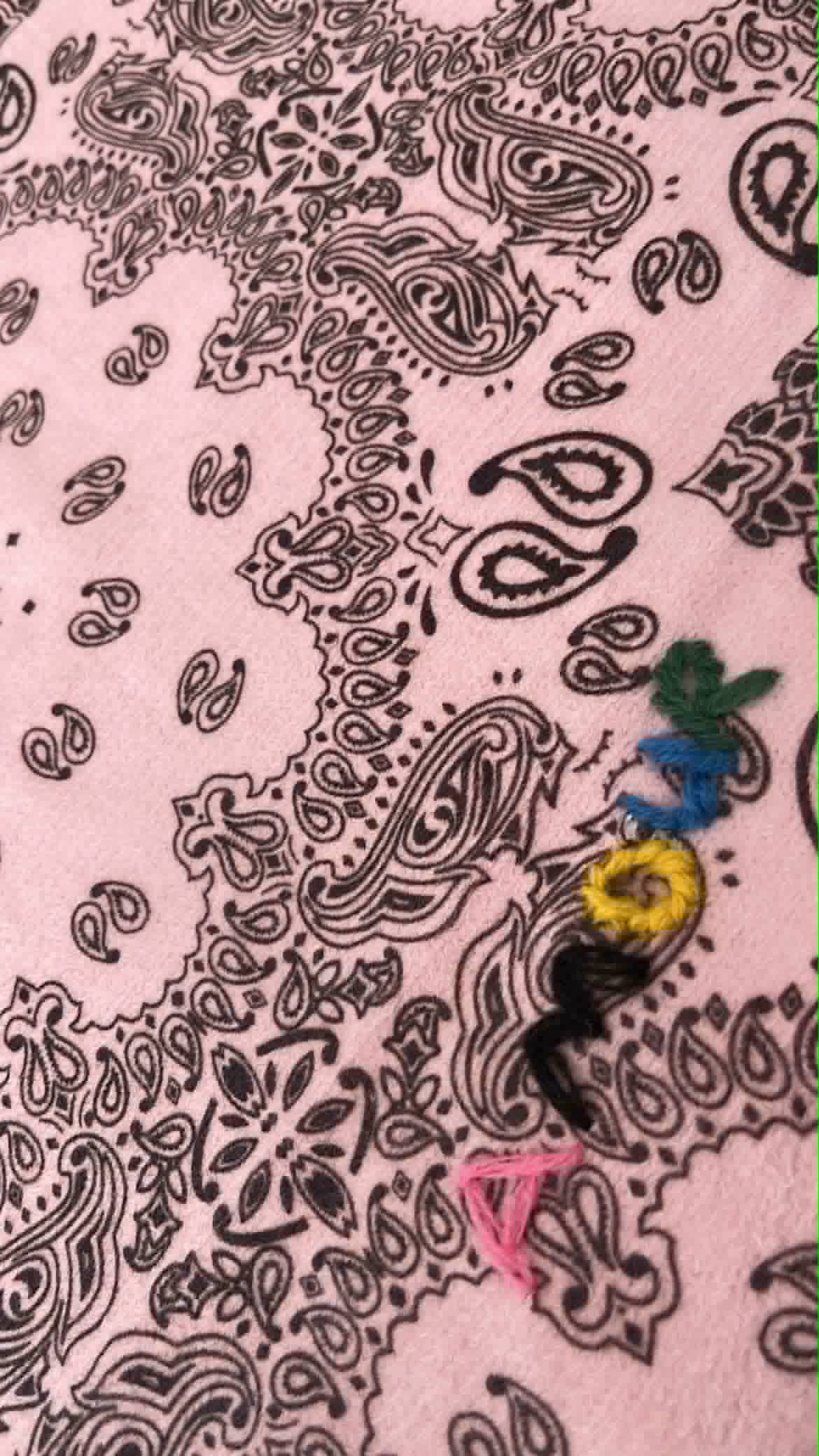 Foulard rose bandana AMOUR