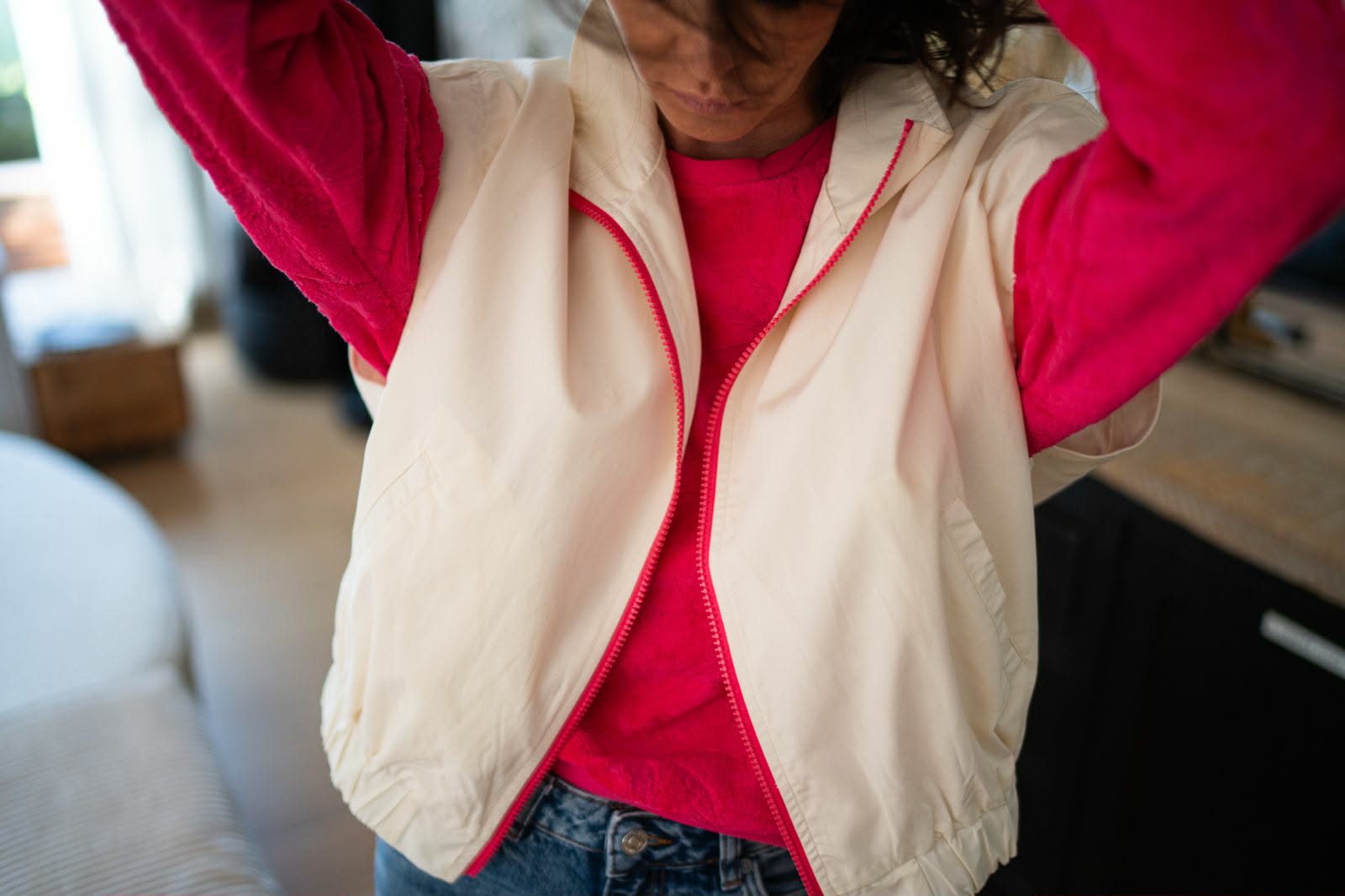 Veste sans manche Brune