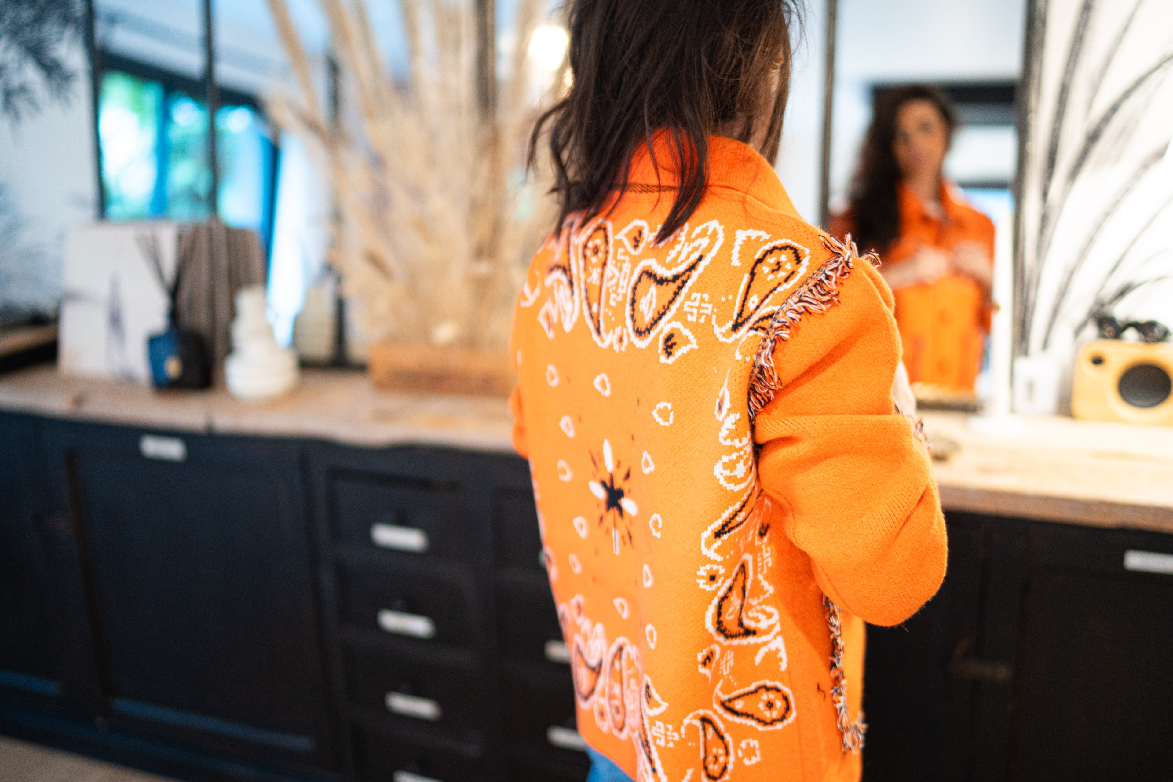 Veste Gilet Bandana Orange