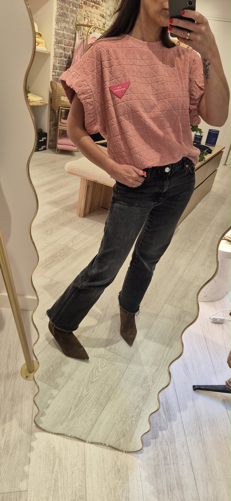 T shirt éponge Rose