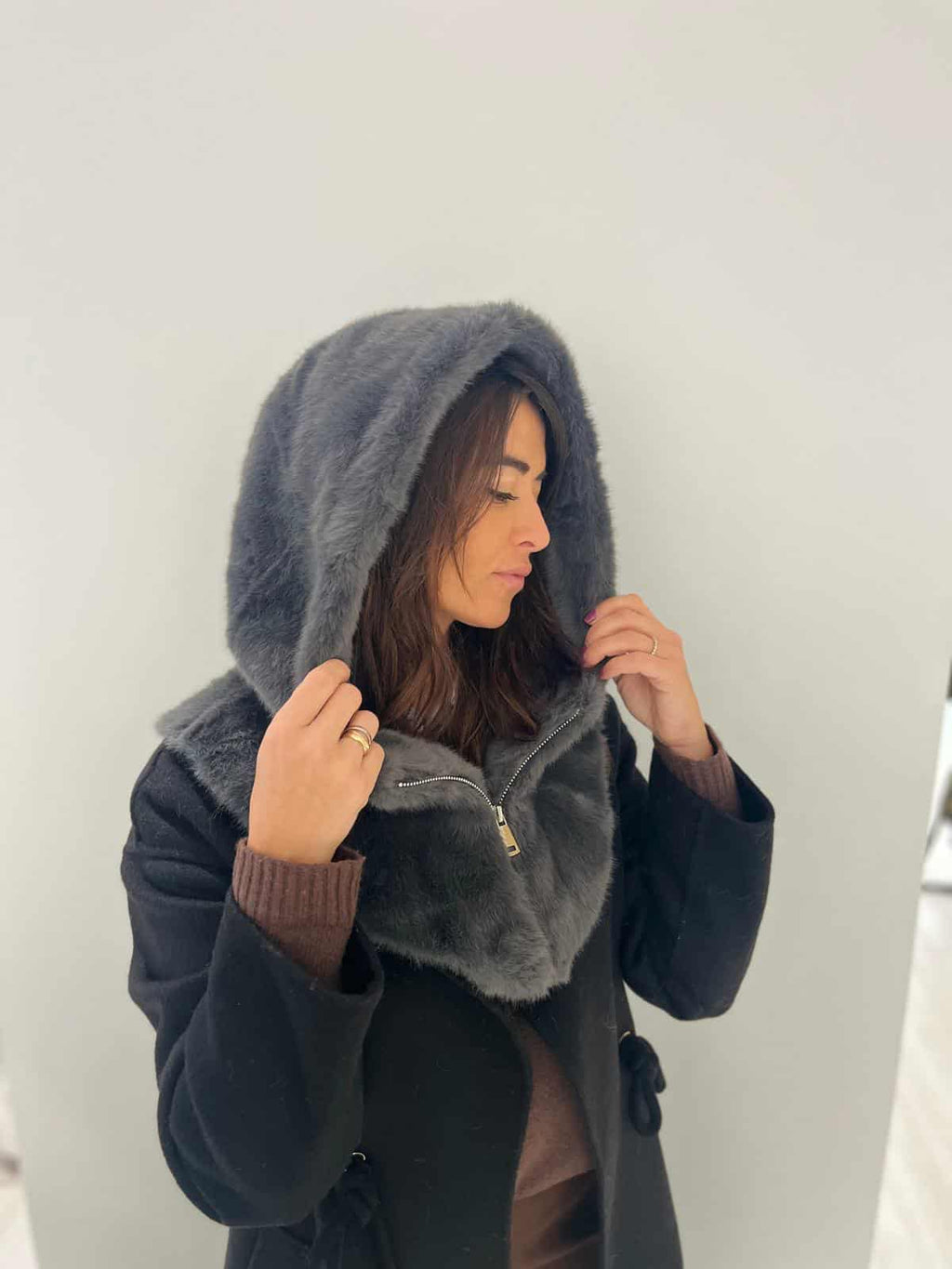 Cagoule / capuche fausse fourrure