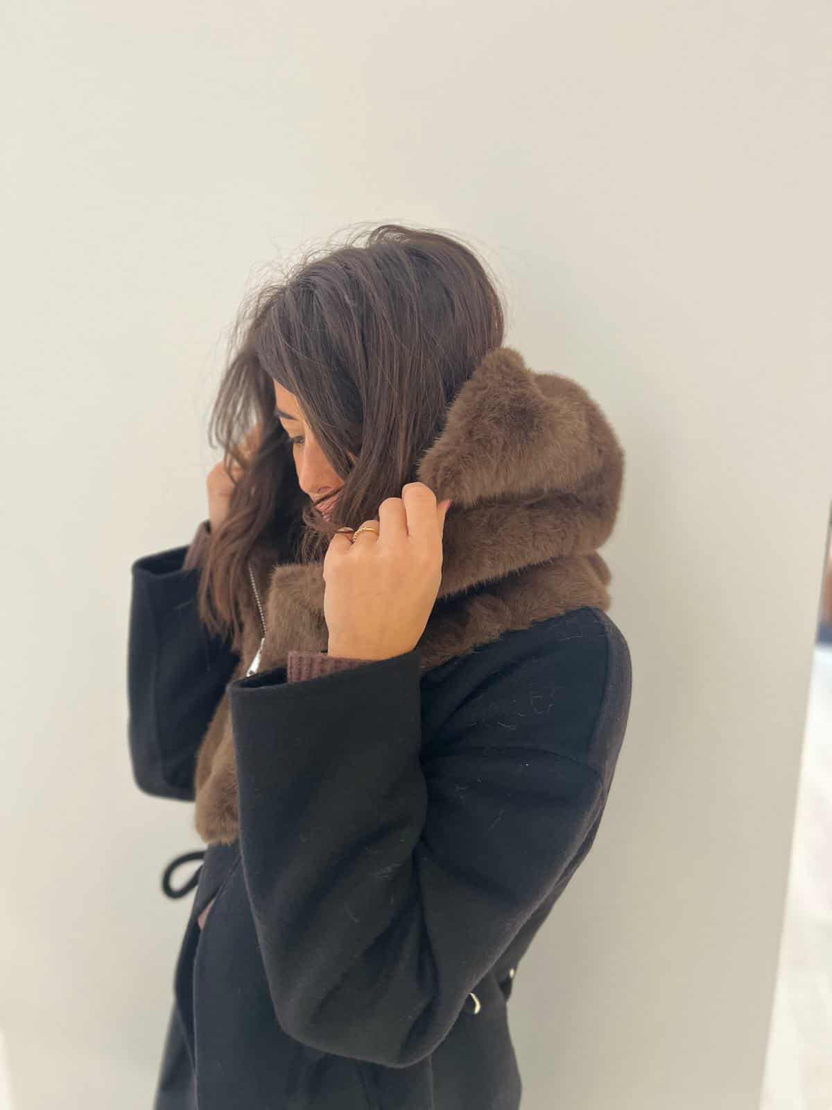 Cagoule / capuche fausse fourrure