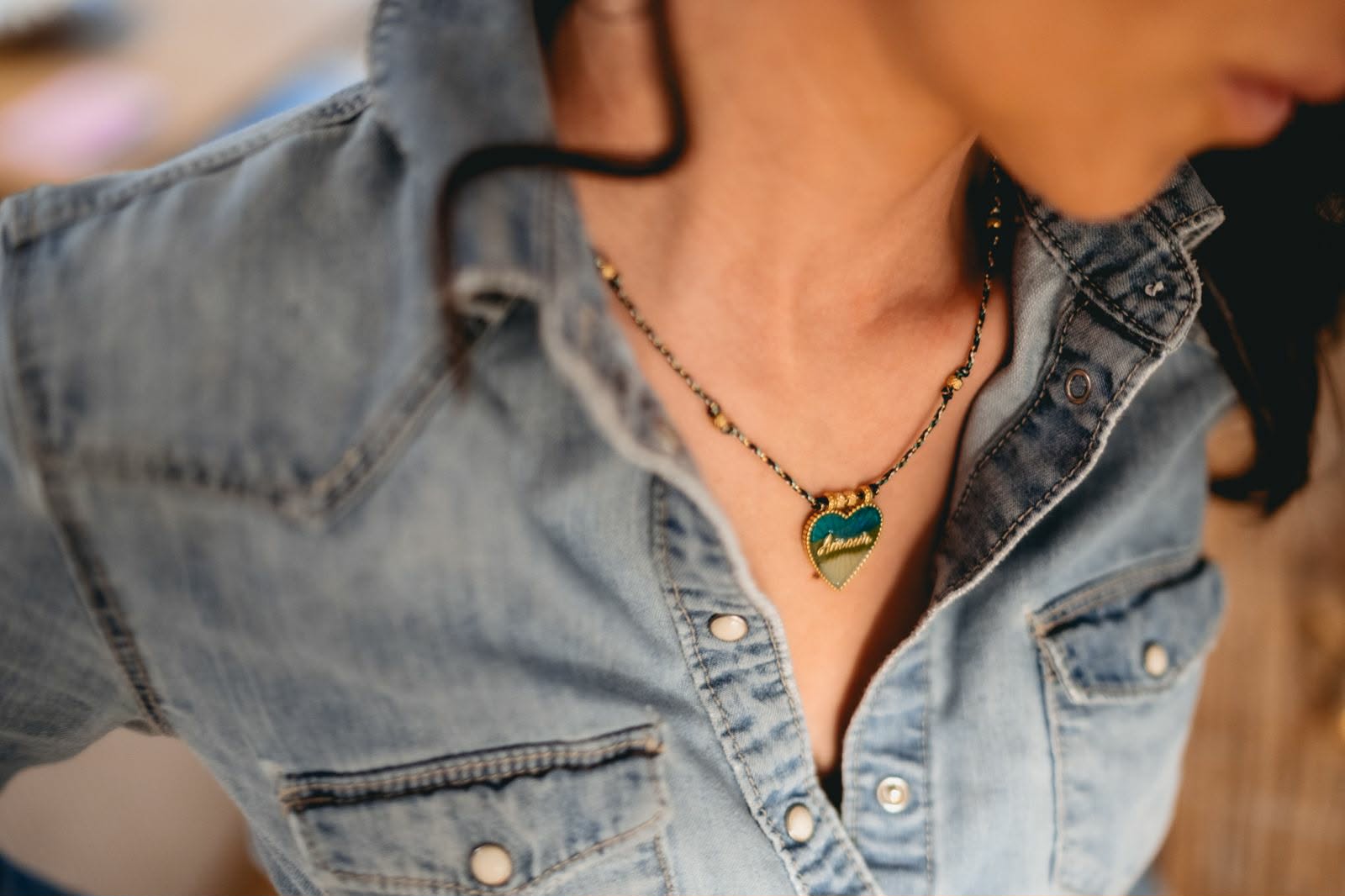 Collier Amour Vert