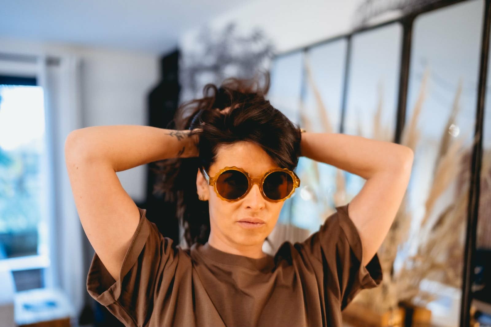 Lunettes Fleur Pêche