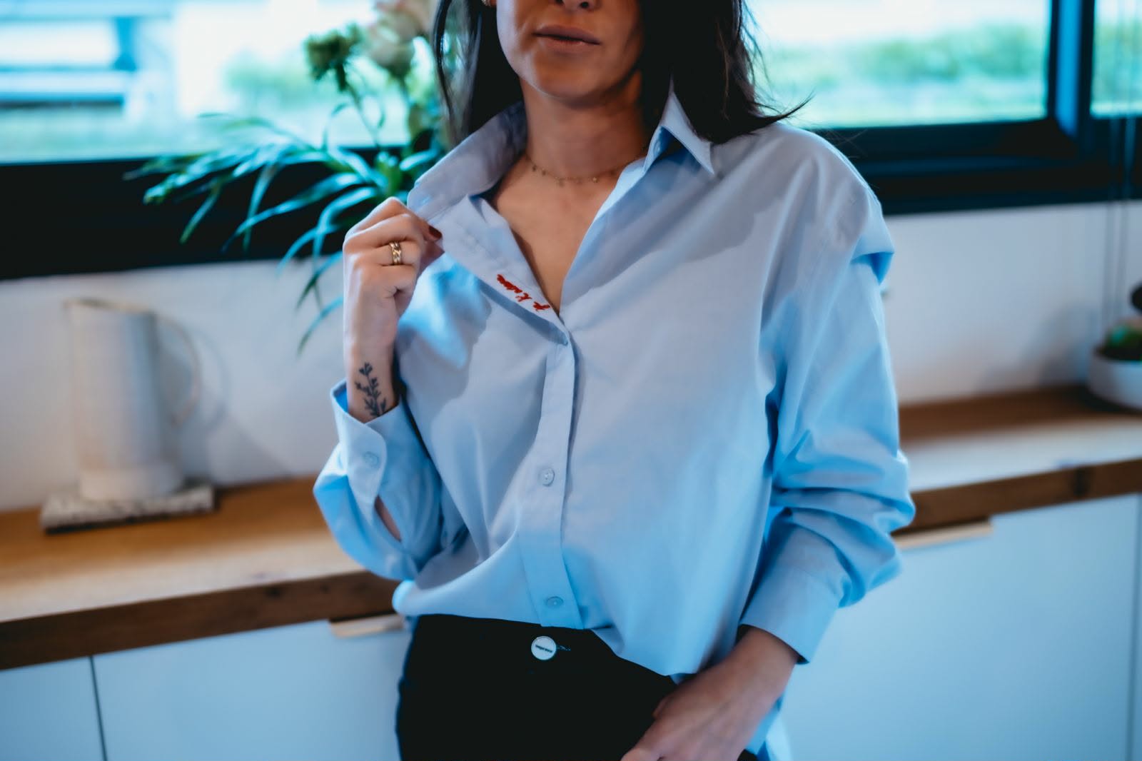 Chemise Je T'Adore Bleue