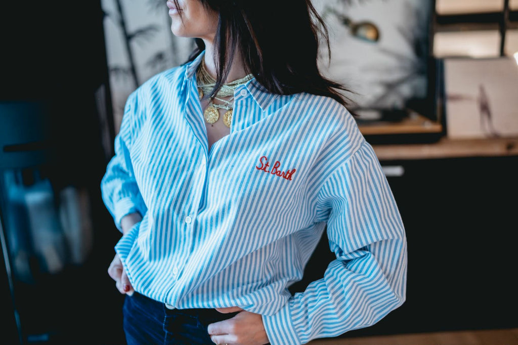 Chemise St Barth Bleue