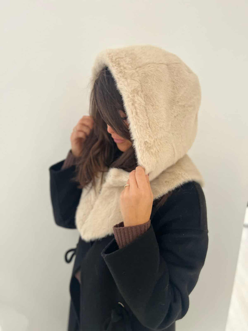 Cagoule / capuche fausse fourrure