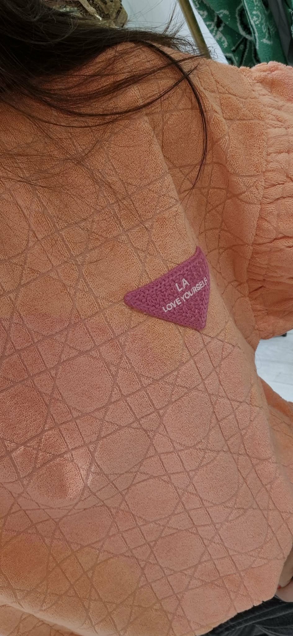 T shirt éponge orange corail