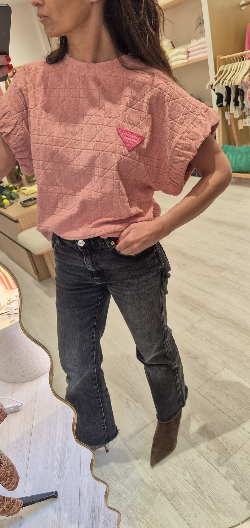 T shirt éponge Rose