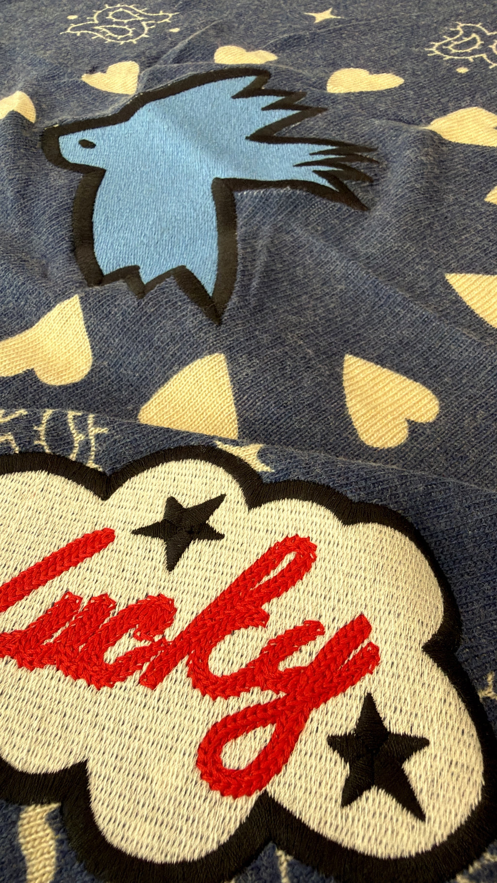 Foulard bandana bleu