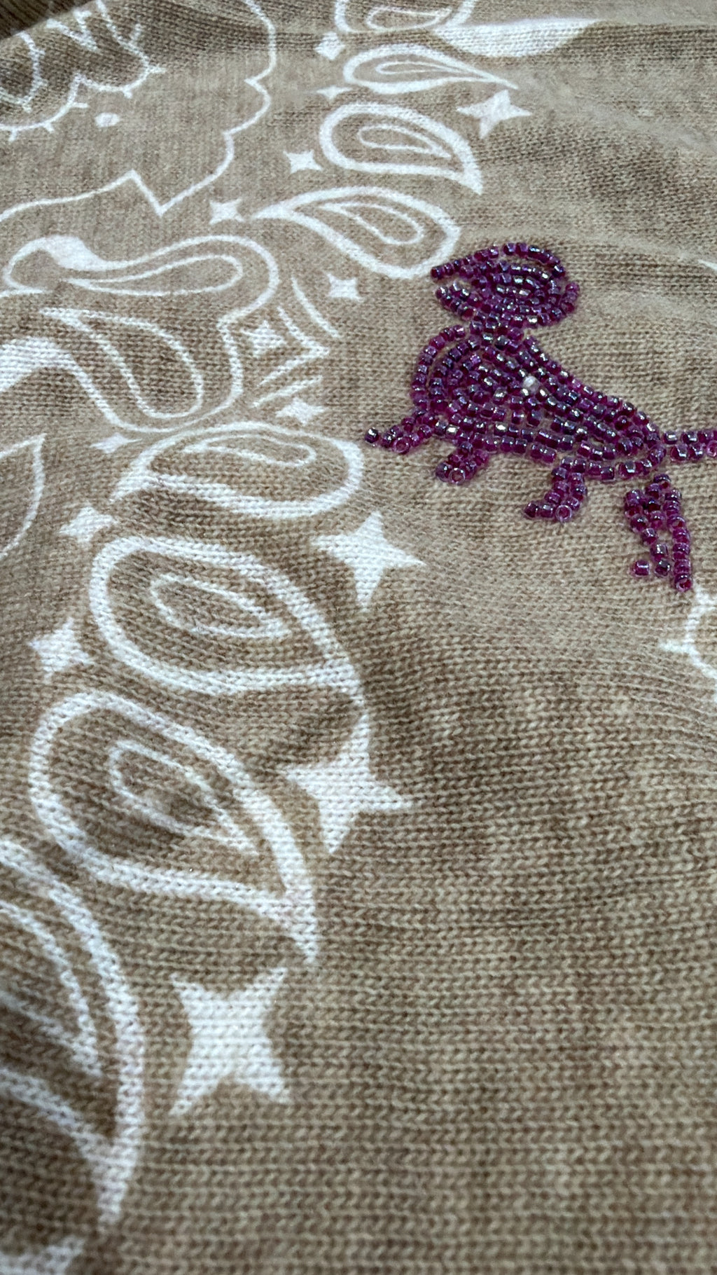 Foulard Bandana beige