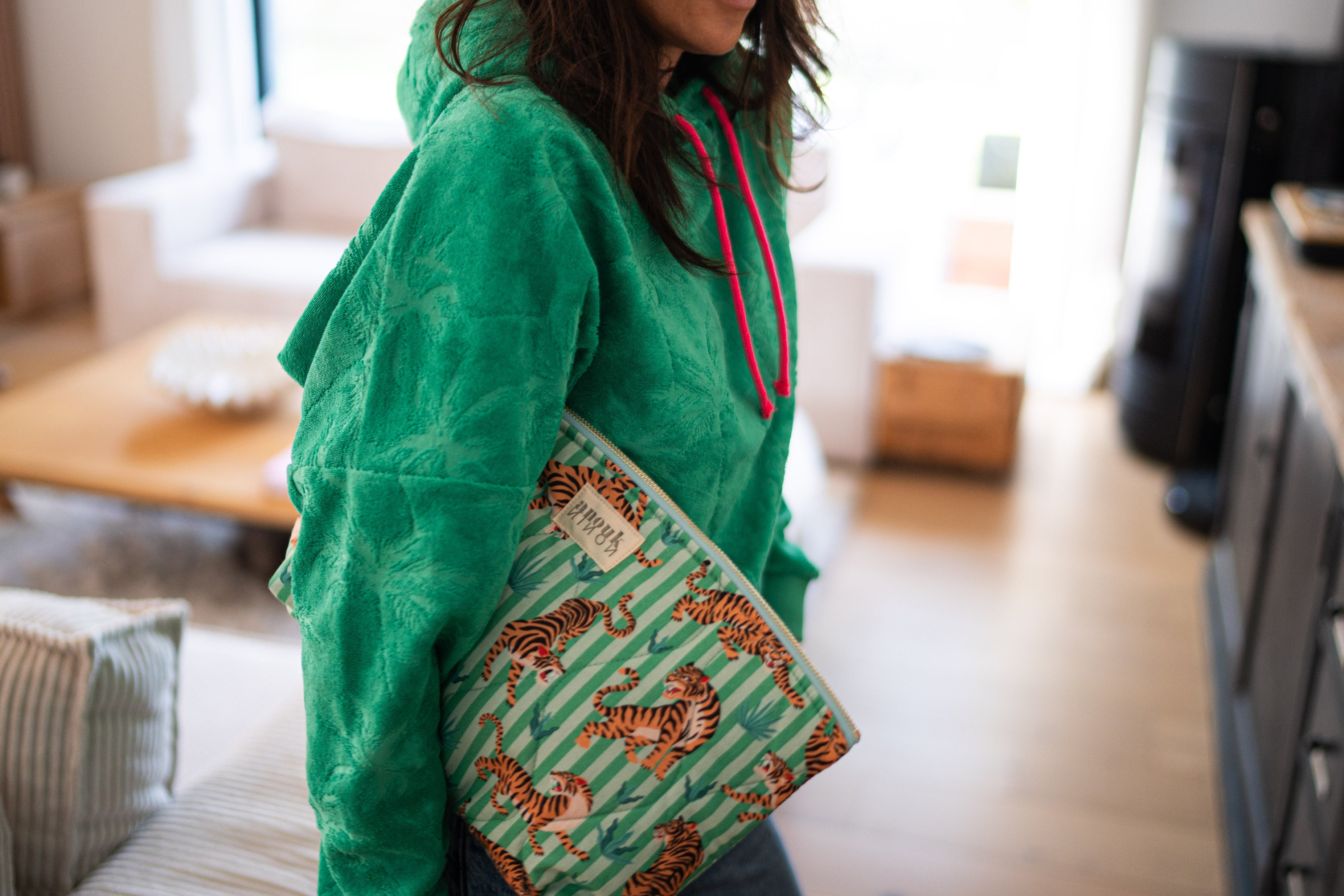 Pochette Tiger verte