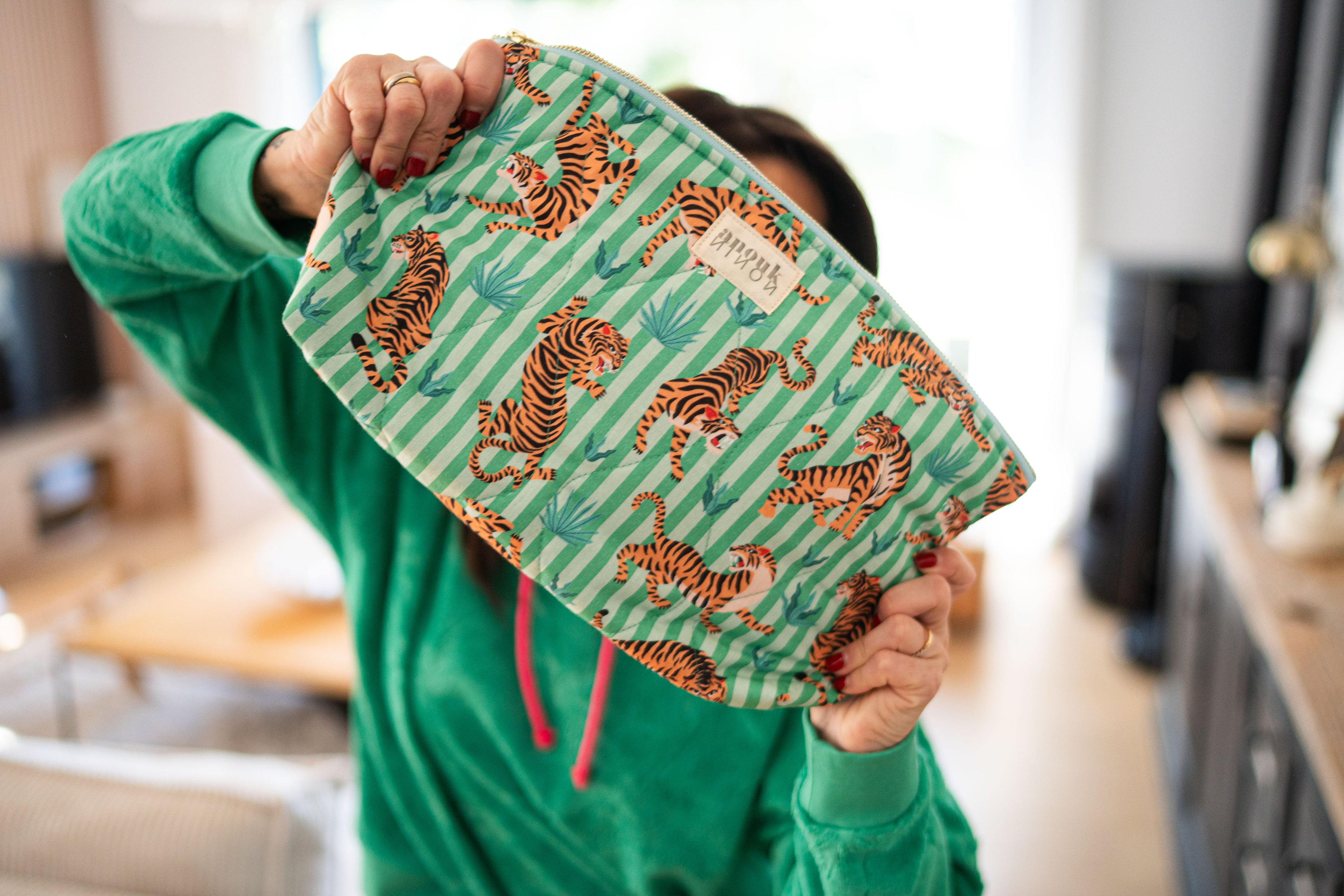 Pochette Tiger verte