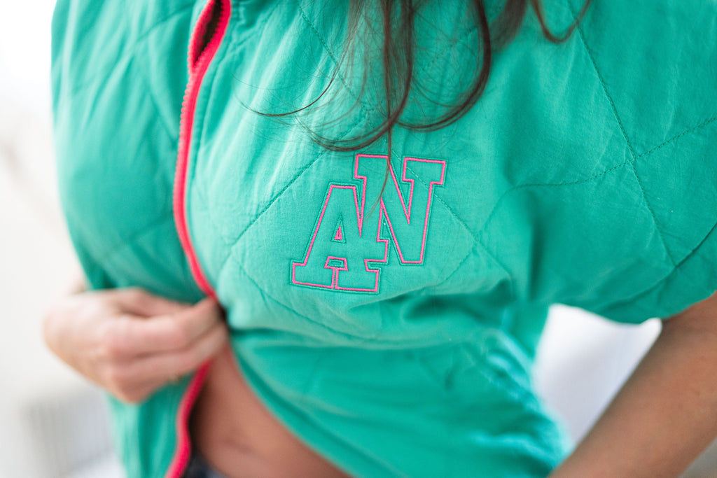 Veste sans manche verte