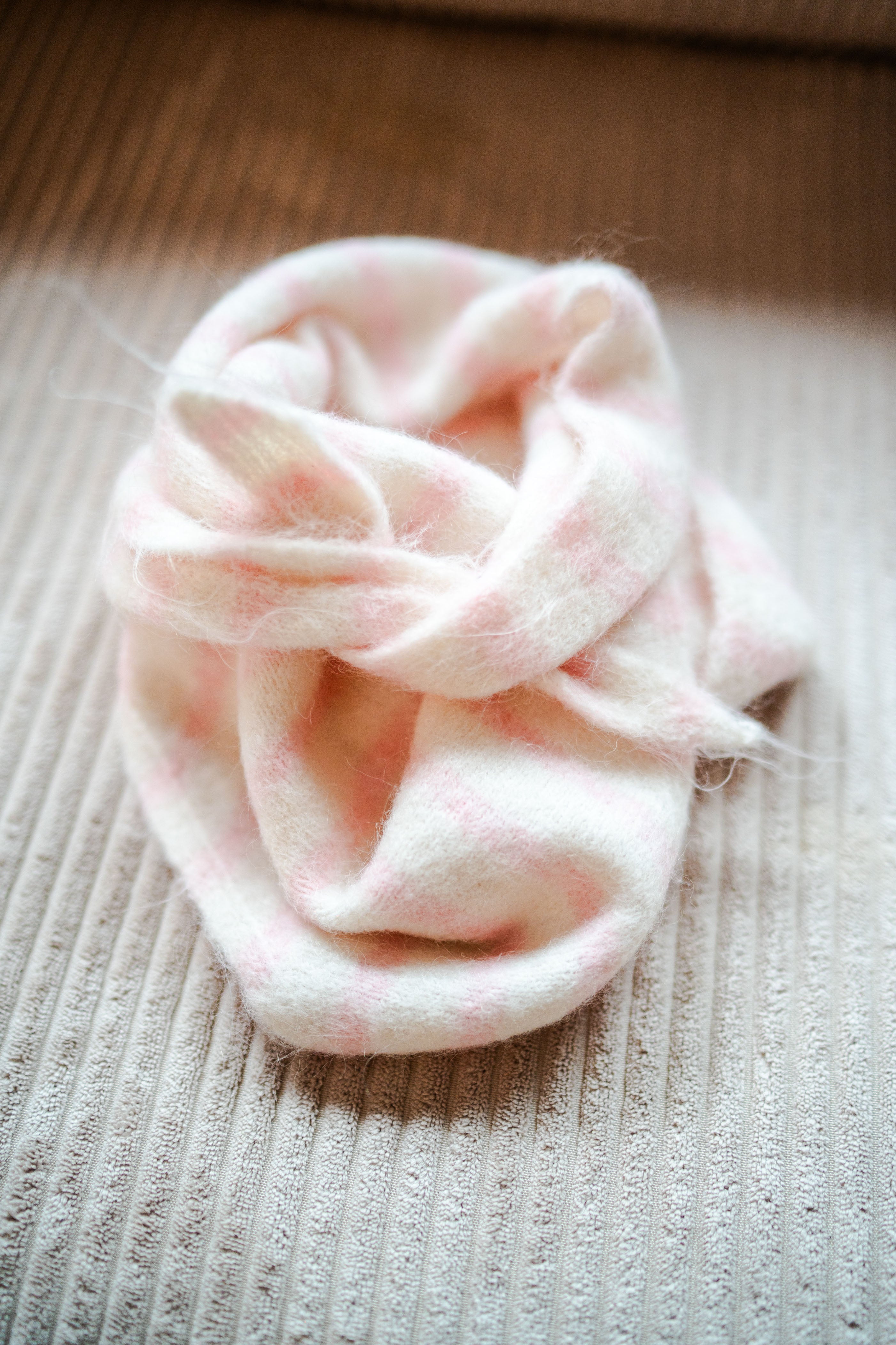 Foulard en laine rayé