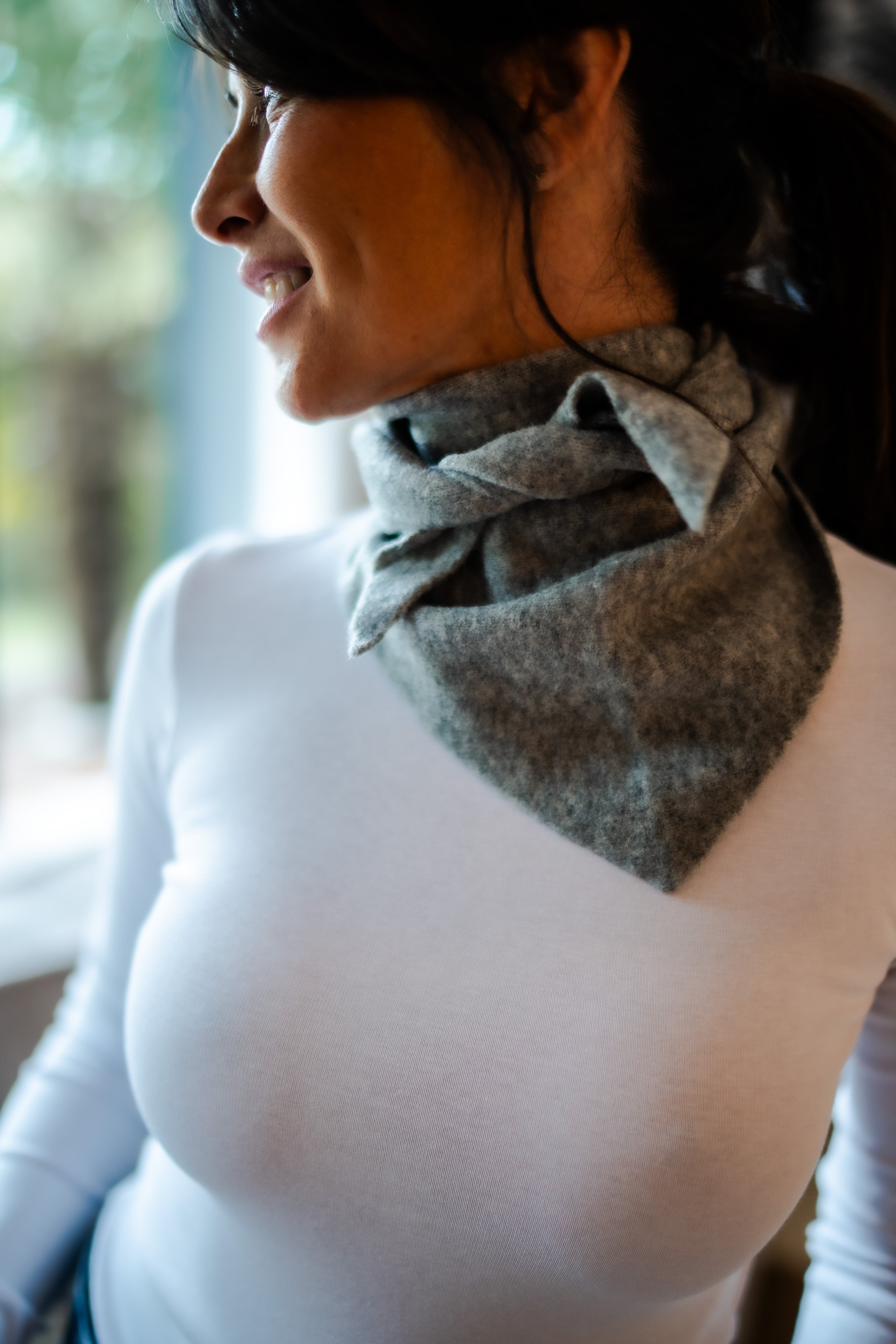 Foulard en laine Gris