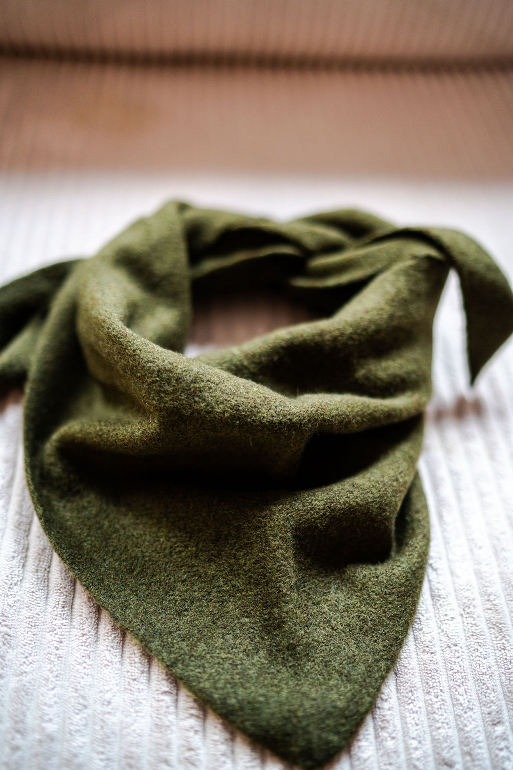 Foulard en laine Kaki