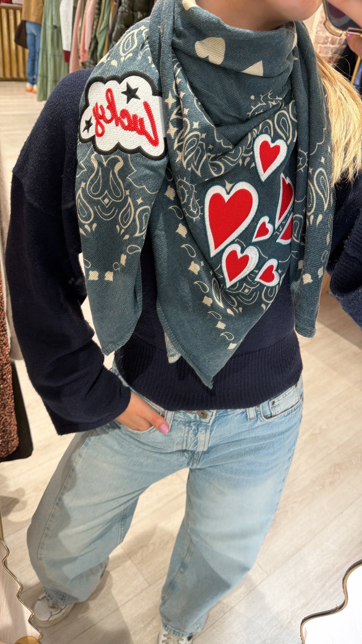 Foulard bandana vert