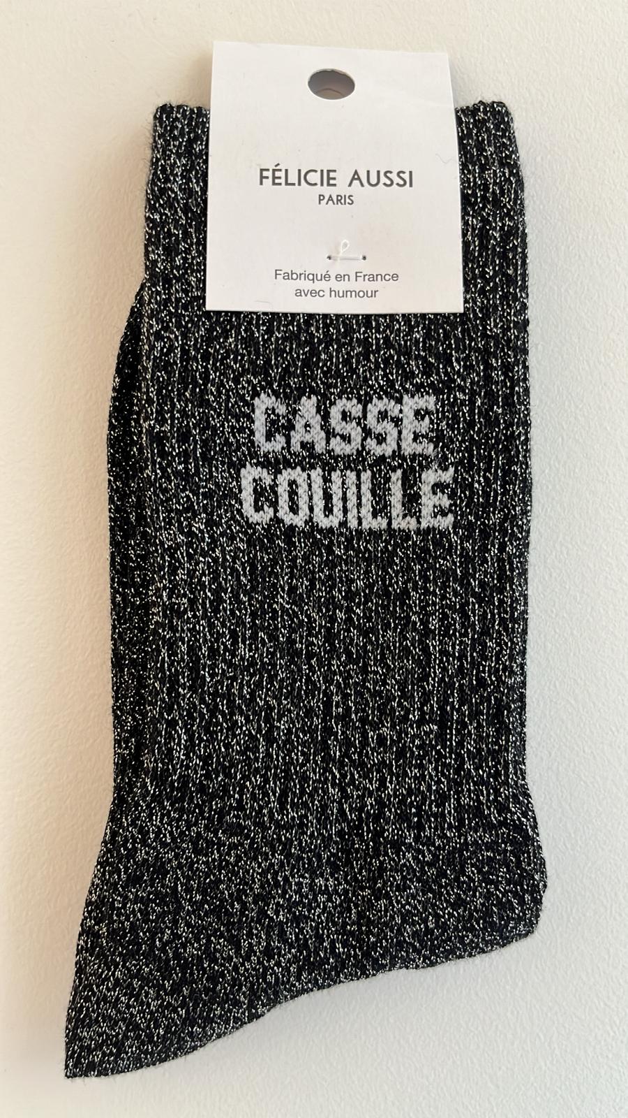 Chaussettes à paillettes CASSE COUILLE