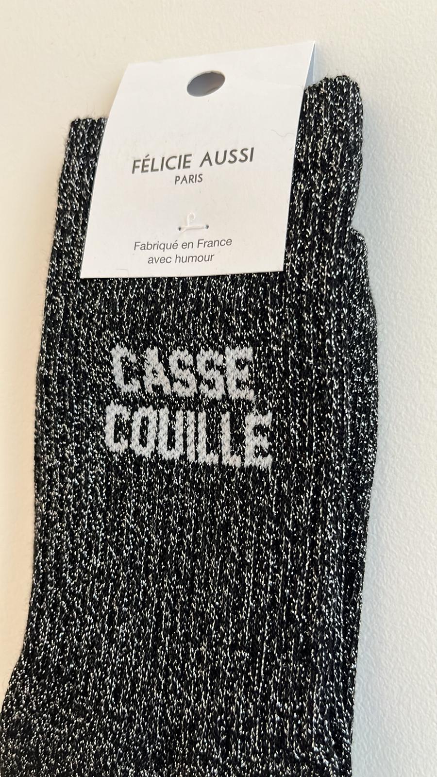 Chaussettes à paillettes CASSE COUILLE