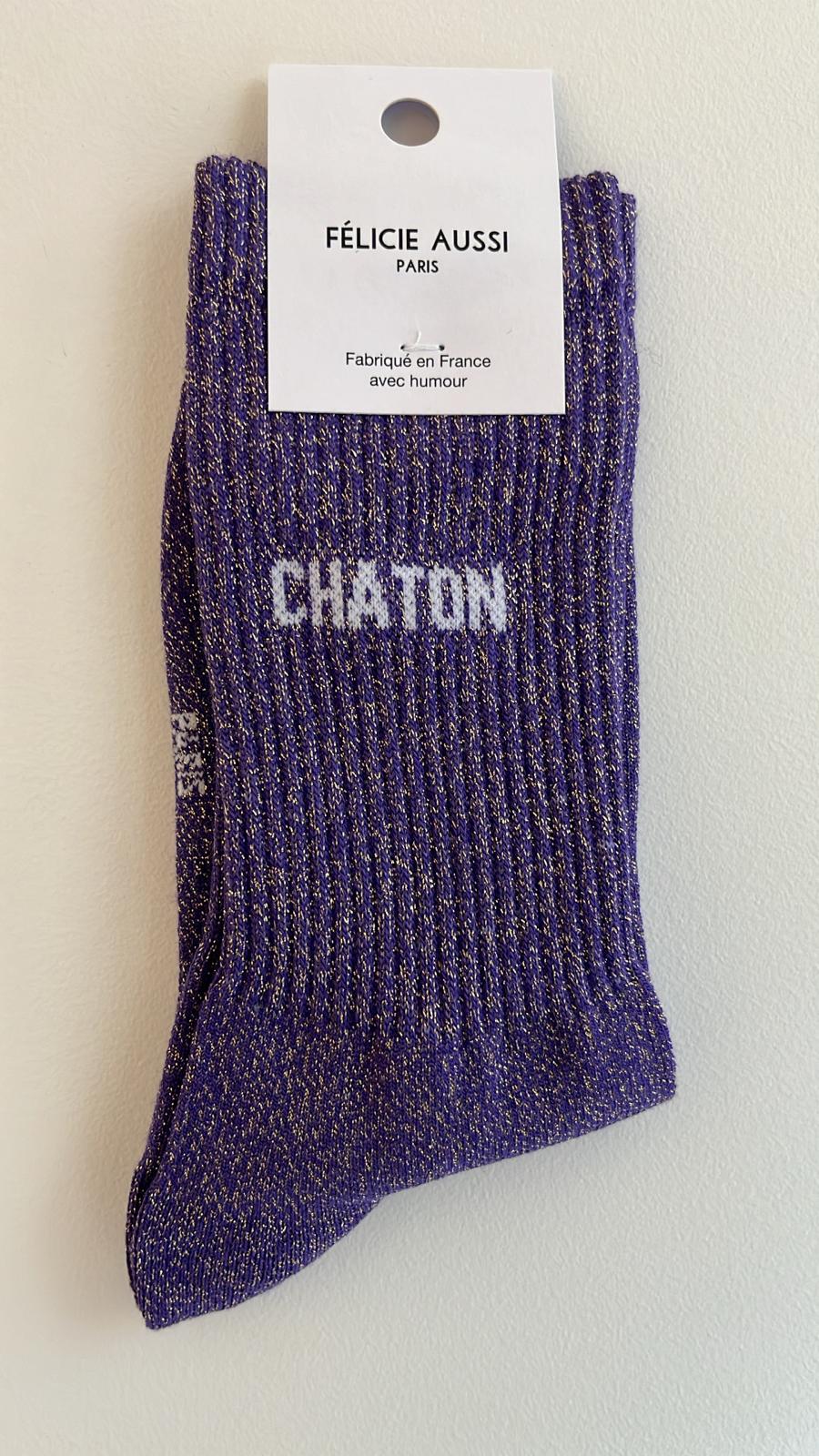 Chaussettes à paillettes CHATON