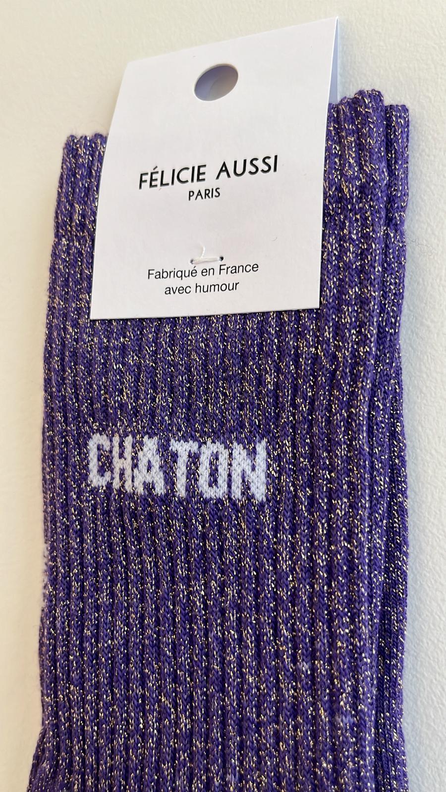 Chaussettes à paillettes CHATON