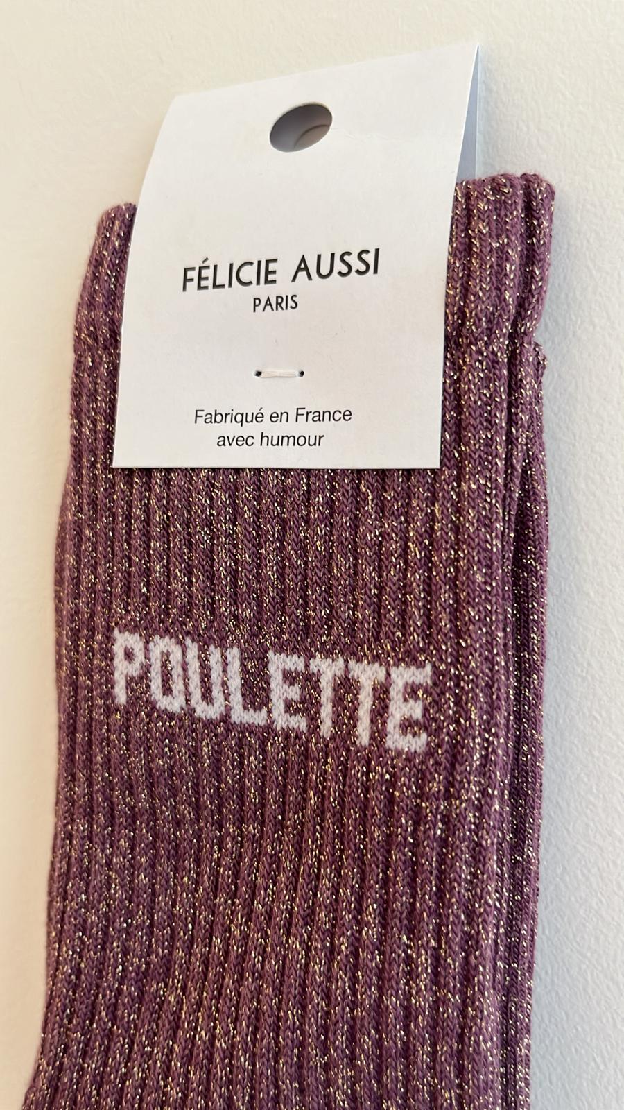 Chaussettes à paillettes POULETTE