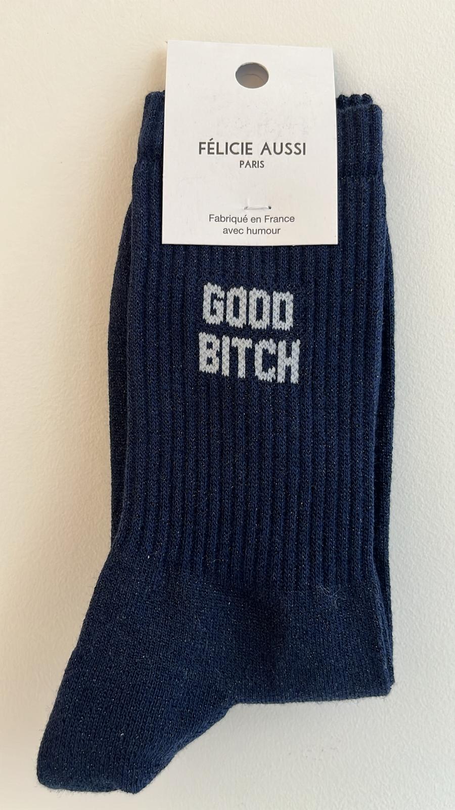 Chaussettes à paillettes GOOD BITCH