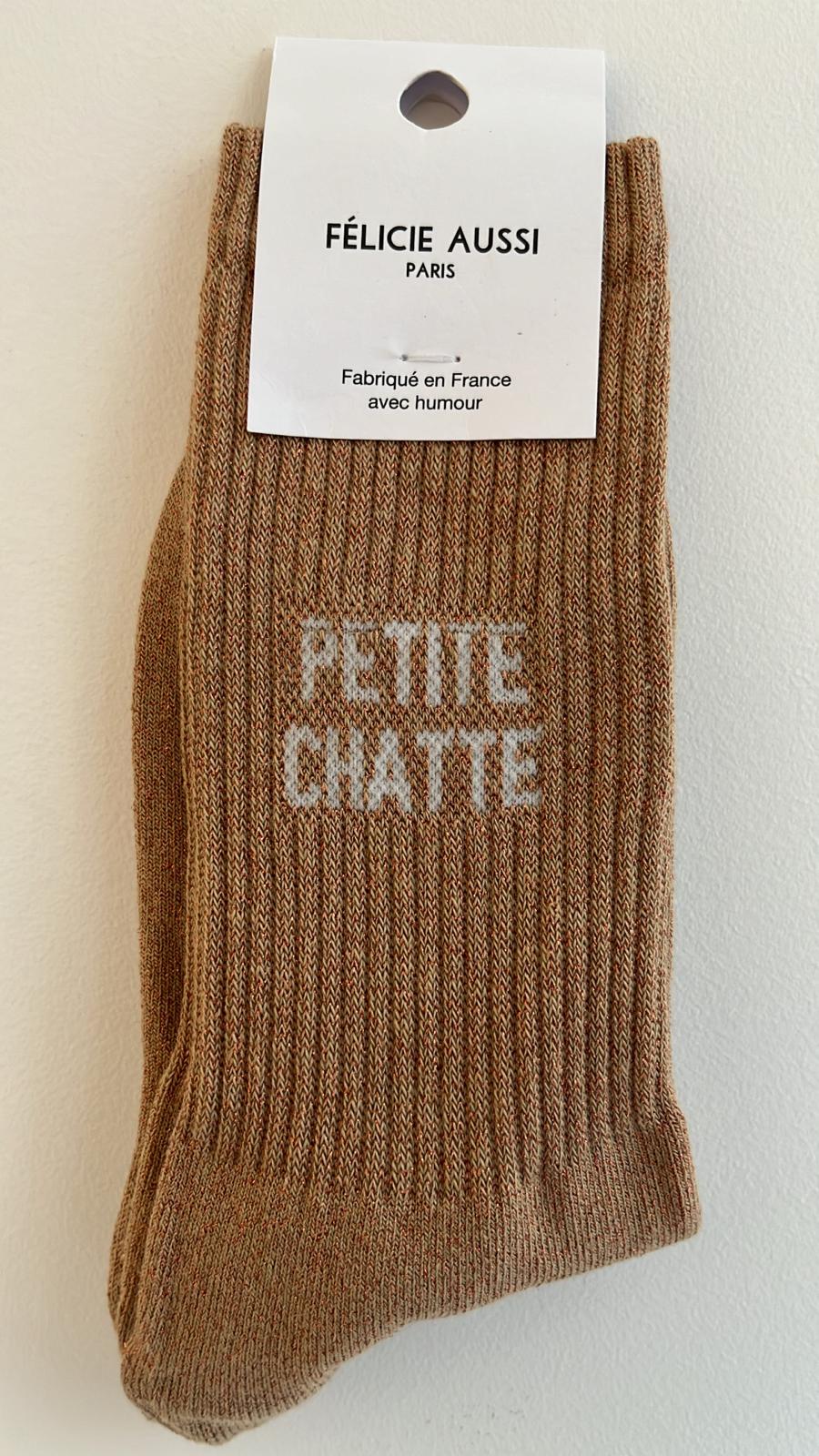 Chaussettes à paillettes PETITE CHATTE