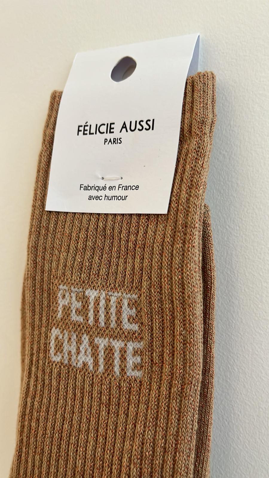Chaussettes à paillettes PETITE CHATTE