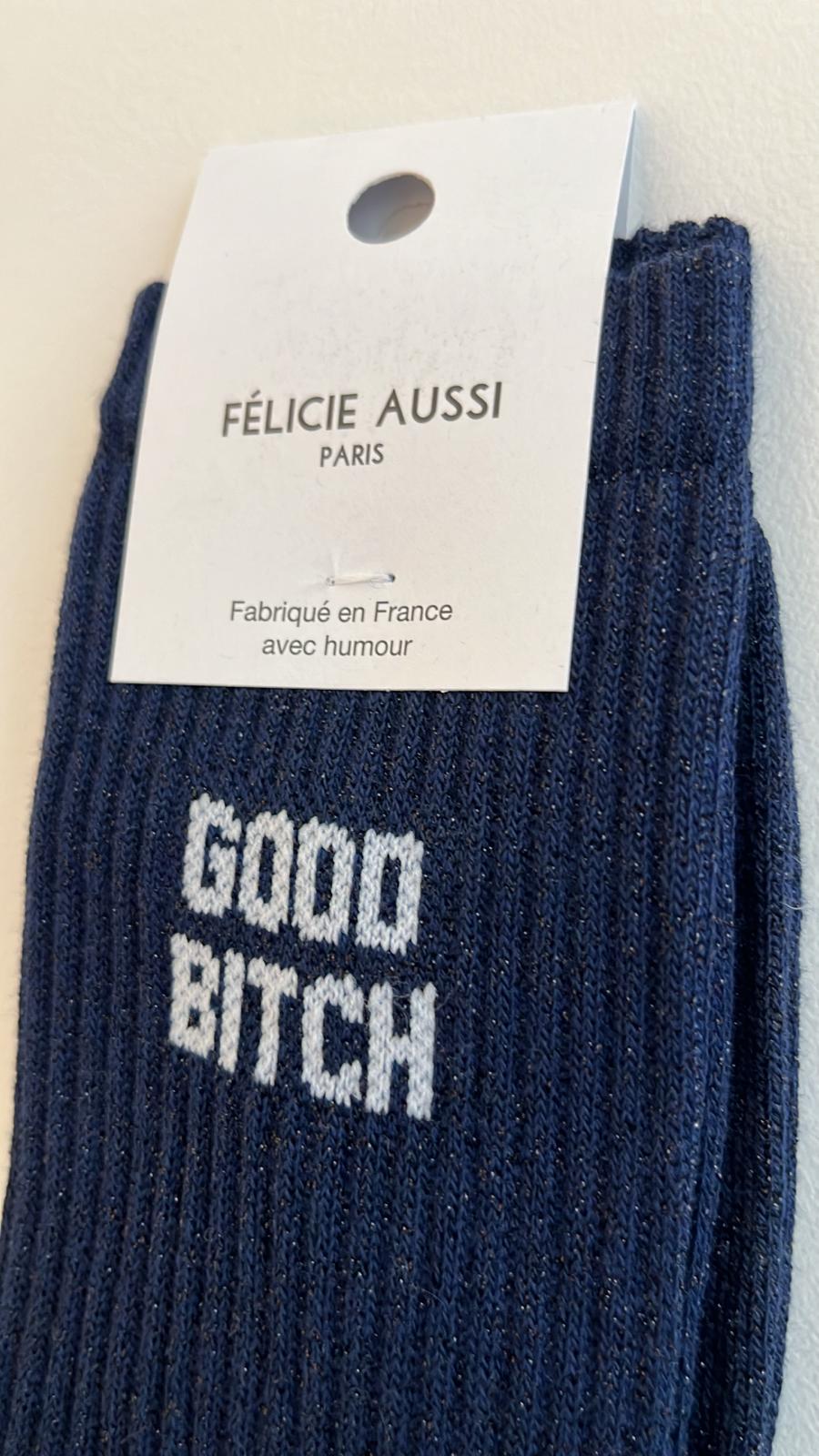Chaussettes à paillettes GOOD BITCH