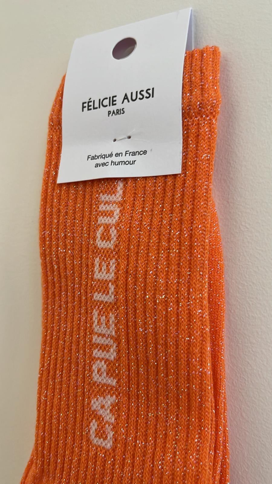 Chaussettes à paillettes CA PUE LE CUL