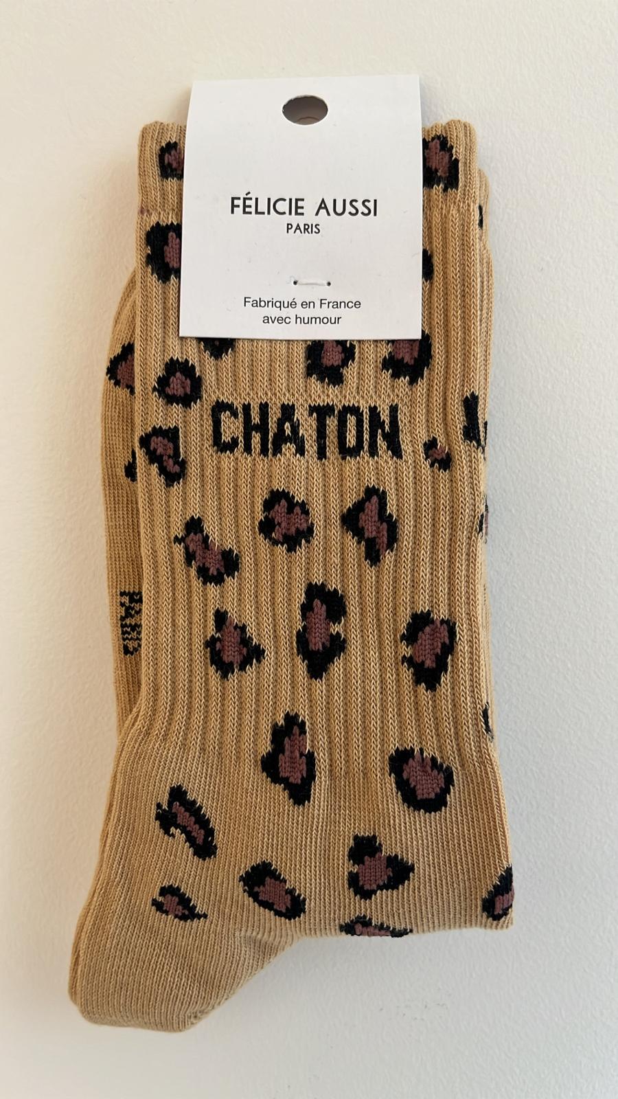 Chaussettes léopard CHATON