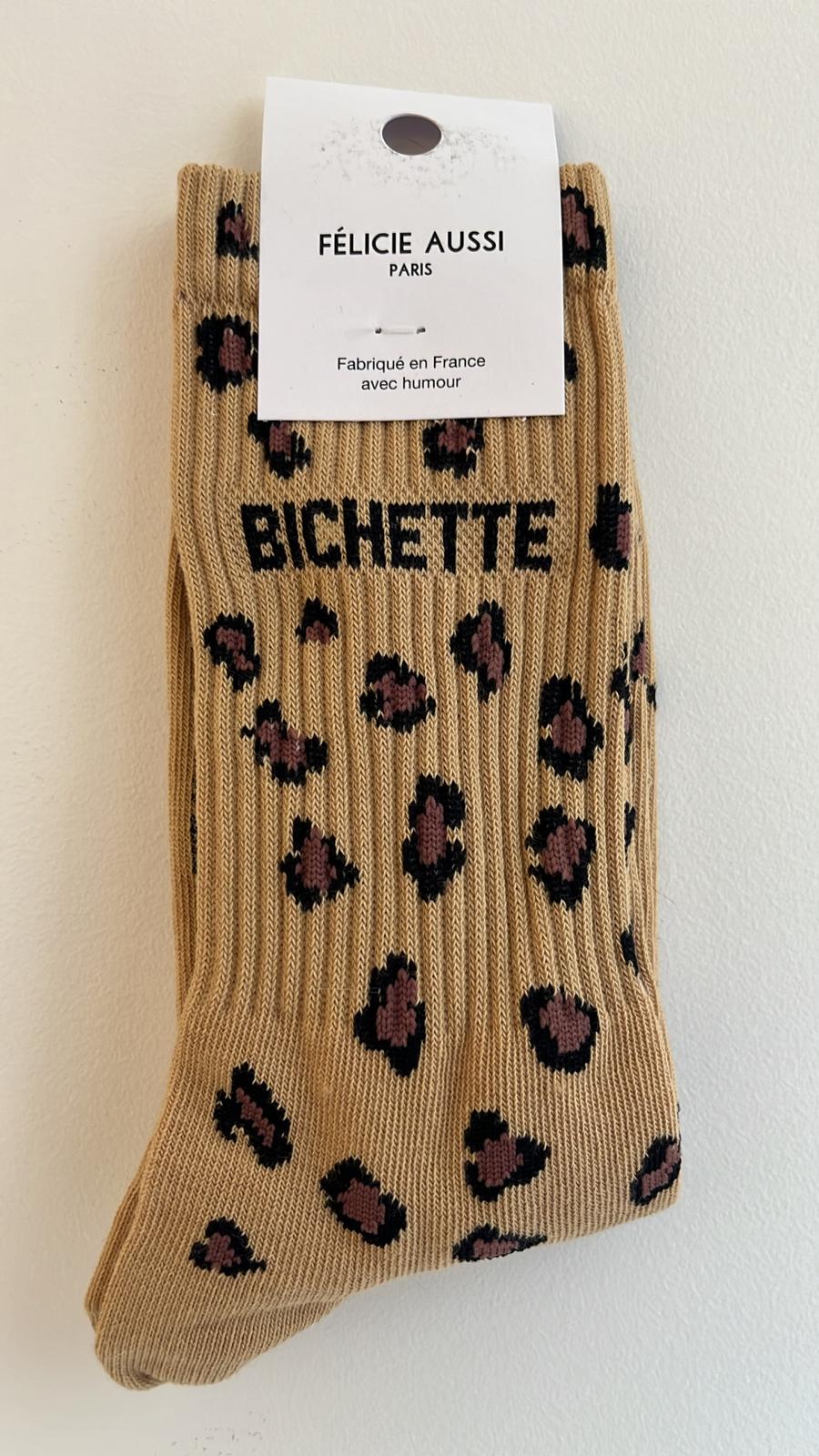 Chaussettes léopard BICHETTE