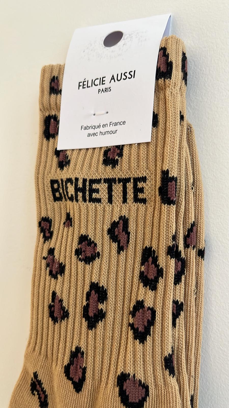 Chaussettes léopard BICHETTE