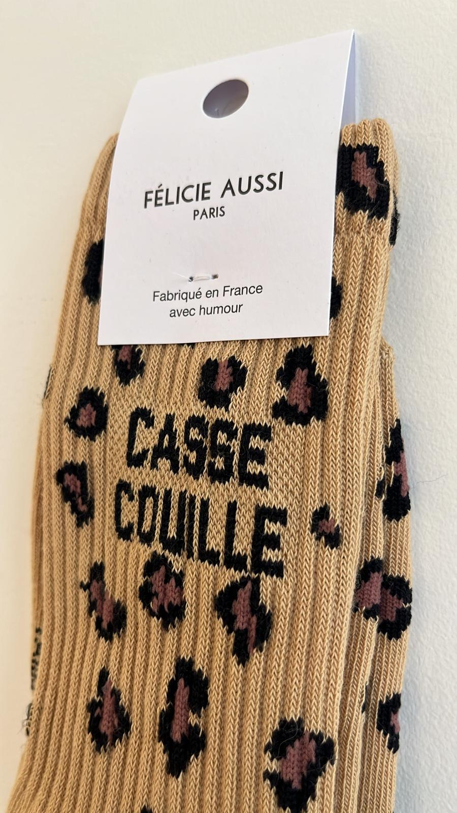 Chaussettes léopard CASSE COUILLE