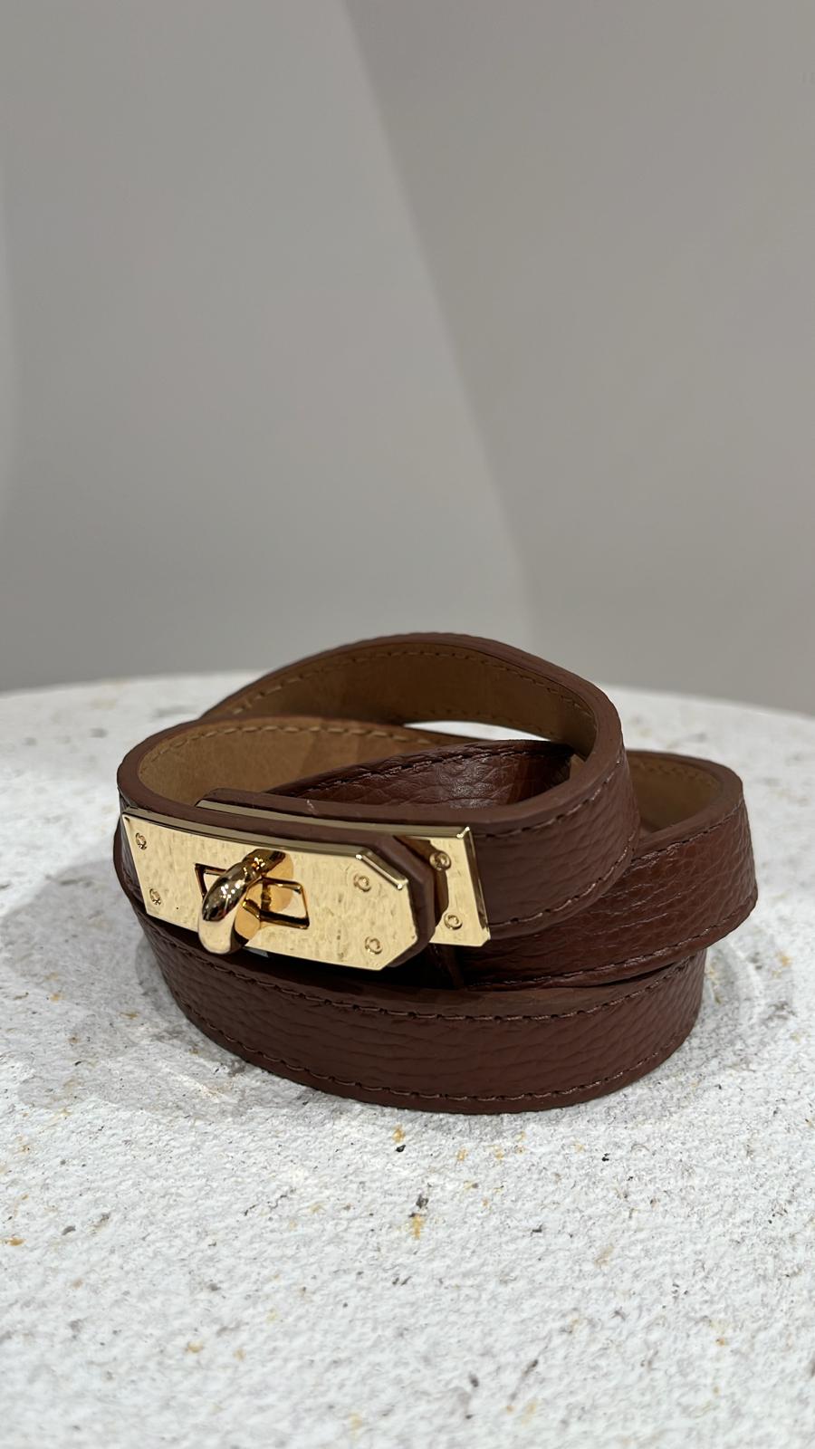 Ceinture cuir marron
