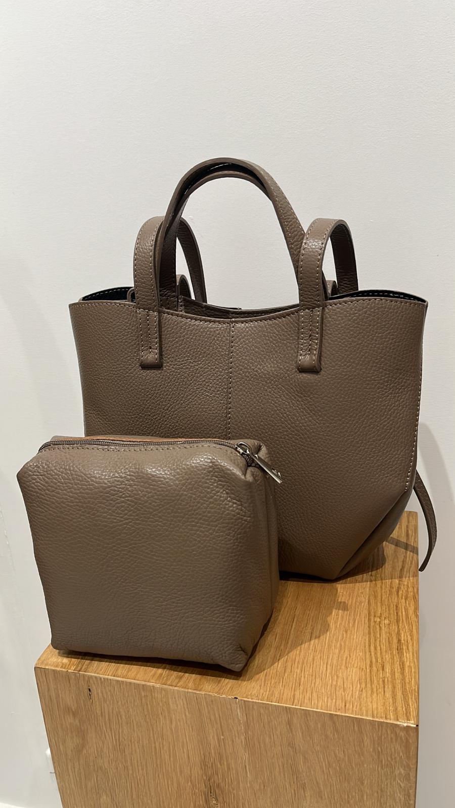 Sac Cuir Taupe