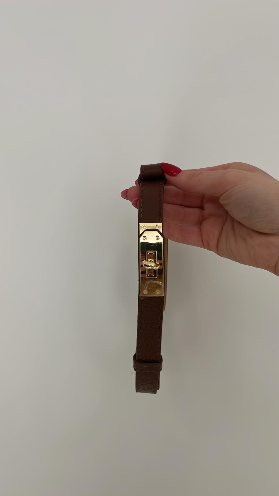 Ceinture cuir marron