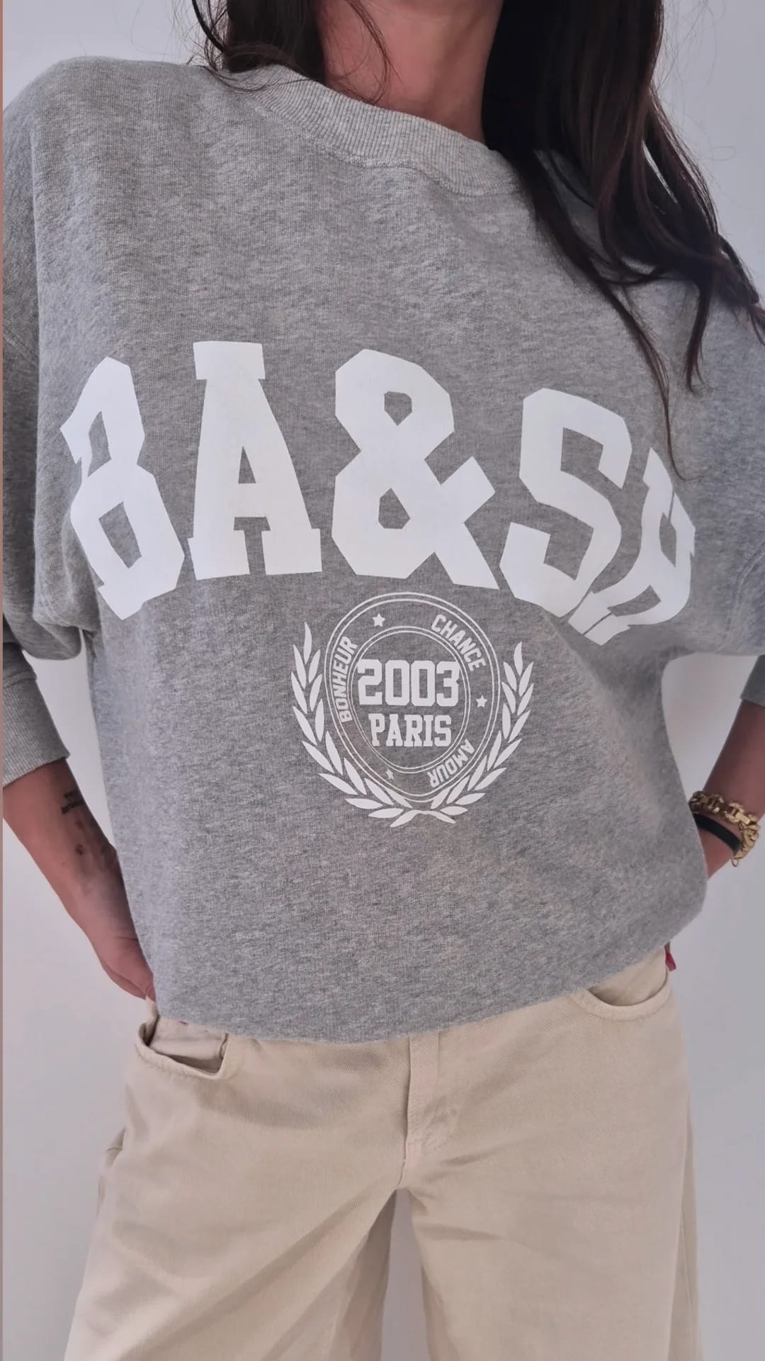 Sweat Ba&sh gris
