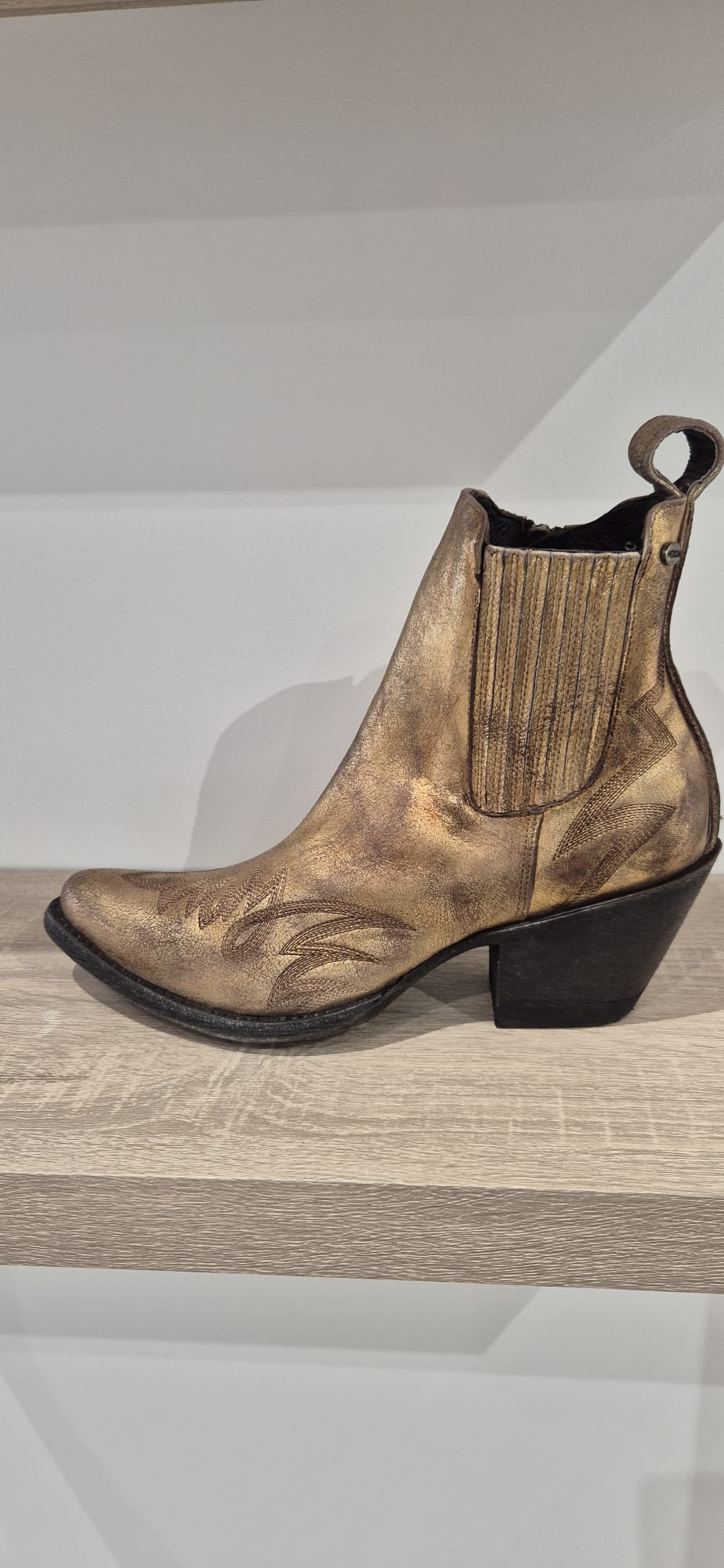 Boots Dorées Mexicana