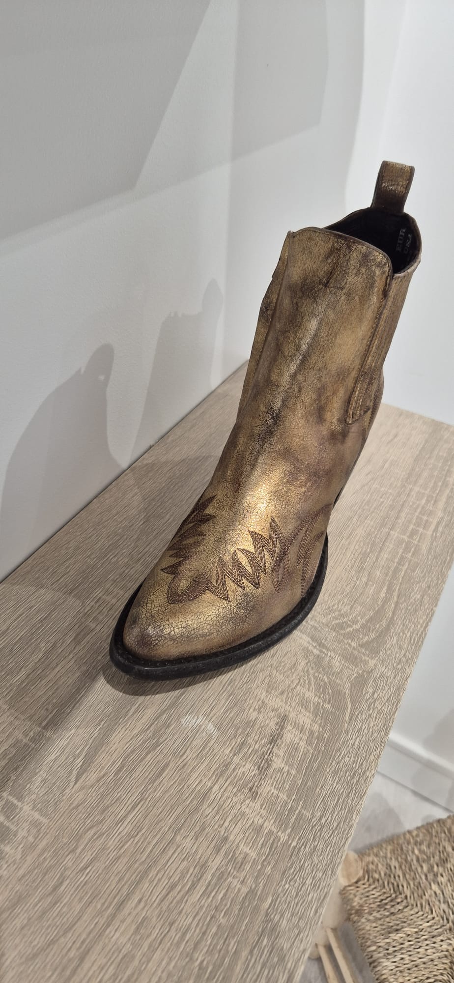 Boots Dorées Mexicana